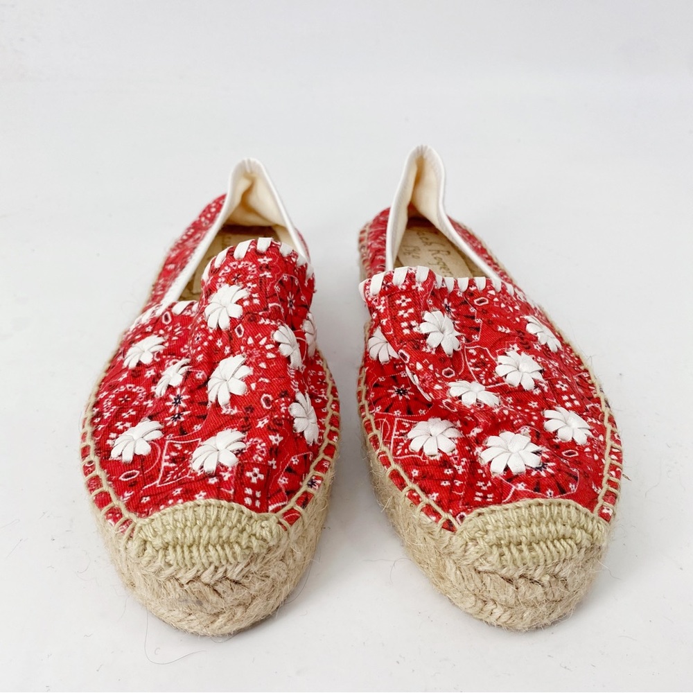 Jack Rogers Red and White Espadrilles 6.5 - Picture 4 of 8